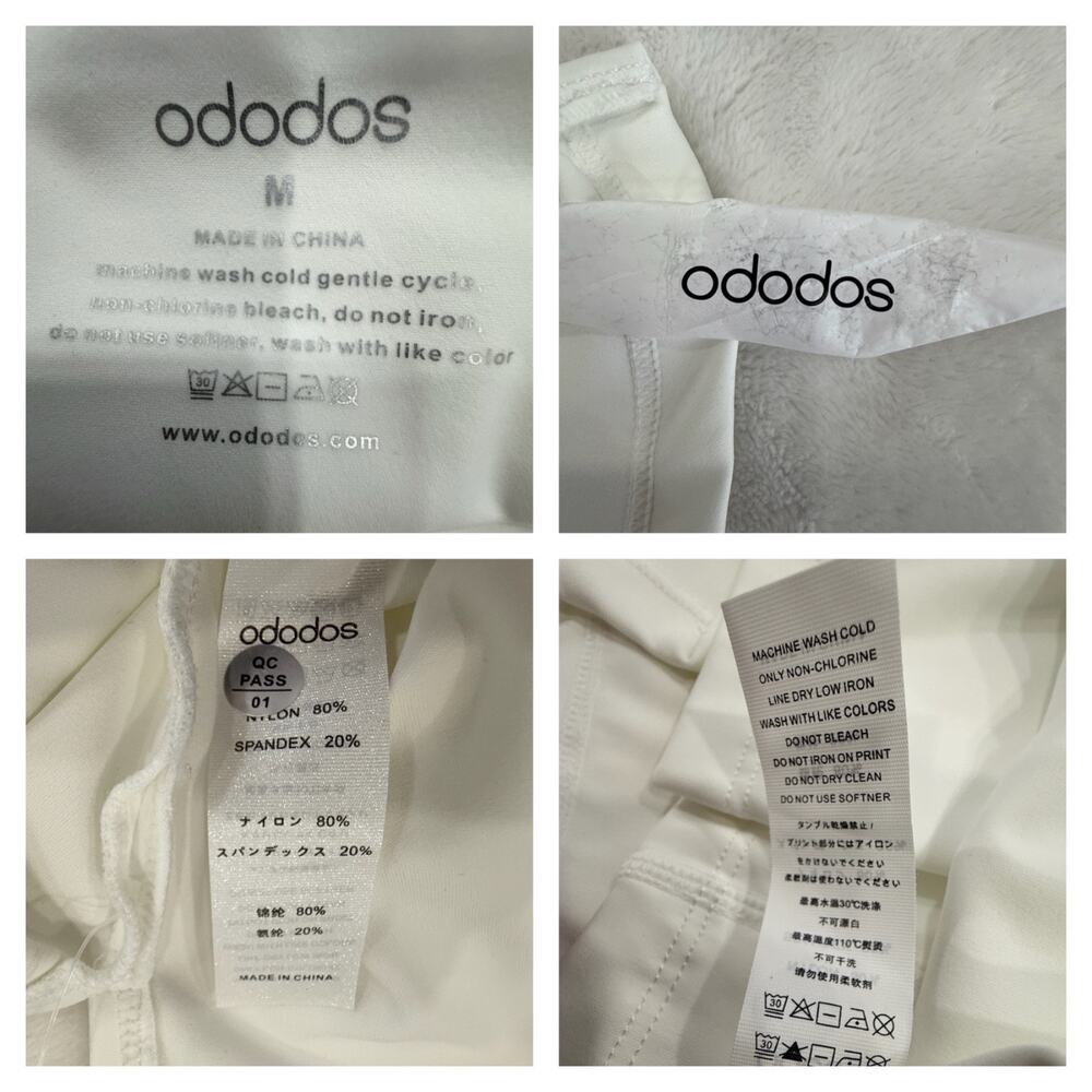 Ododos NWT Tennis Skort Women's M Pickleball Golf Skirt White Mini Athleisure - Picture 6 of 7